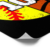 Softll Sketll Nummer 10 Jersey Lustig 10. Geburtst Poster (Ecke)
