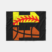Softll Sketll Nummer 11 Trikot Lustiger 11. Geburt Fleecedecke (Vorderseite (Horizontal))