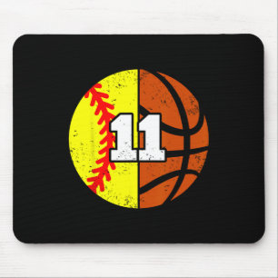 Softll Sketll Nummer 11 Trikot Lustiger 11. Geburt Mousepad