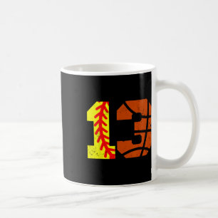 Softll Sketll Nummer 13 Trikot Lustiger 13. Geburt Kaffeetasse