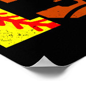 Softll Sketll Nummer 13 Trikot Lustiger 13. Geburt Poster (Ecke)