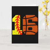 Softll Sketll Nummer 16 Trikot Lustiger 16. Geburt Karte (Gelbe Blume)