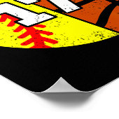 Softll Sketll Nummer 17 Trikot Lustiger 17. Geburt Poster (Ecke)