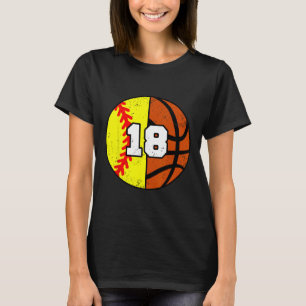 Softll Sketll Nummer 18 Trikot Lustiger 18. Geburt T-Shirt