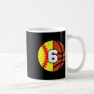 Softll Sketll Nummer 6 Trikot Lustiger 6. Geburtst Kaffeetasse