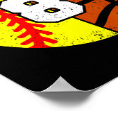 Softll Sketll Nummer 8 Trikot Lustiger 8. Geburtst Poster (Ecke)