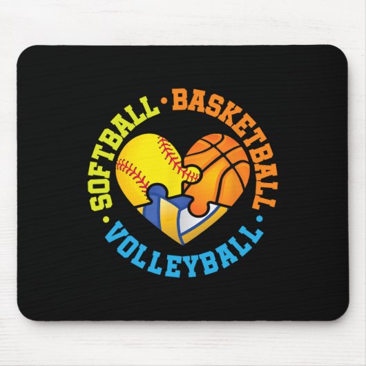 Softll Sketll Volleyll Mousepad (Vorne)