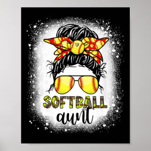 Softll Tante Unordentlicher Dutt Leopard Gebleicht Poster