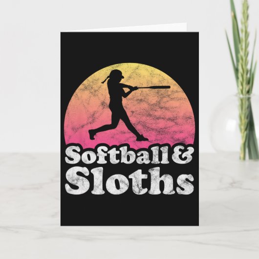 Softll Und Faultiere Frauen Oder Mädchen Faultier Karte (Vorderseite)
