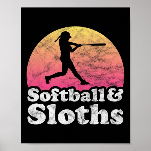 Softll Und Faultiere Frauen Oder Mädchen Faultier Poster (Vorne)