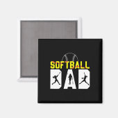 Softll Vater Father&# s Day American Software Pla Magnet (Vorderseite/Rückseite)