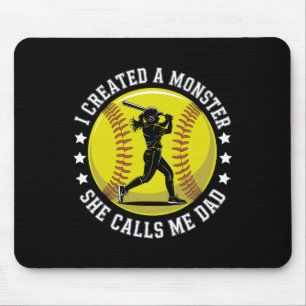 Softll Vater stolzer Spieler Vintage-Sport-Zitat-T Mousepad