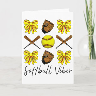 Softll Vibes Shirt Spieltag Softll Leben Mutter Karte