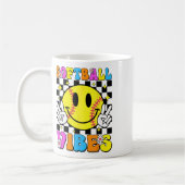 Softll Vibes Softll Retro Groovy Spieltag Mädchen Kaffeetasse (Links)