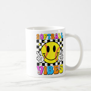 Softll Vibes Softll Retro Groovy Spieltag Mädchen Kaffeetasse