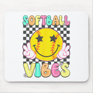 Softll Vibes Softll Retro Groovy Spieltag Mädchen Mousepad