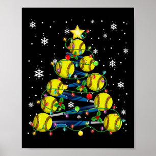 Softll Weihnachtsbaum Frohe Weihnachten Pyjama Män Poster
