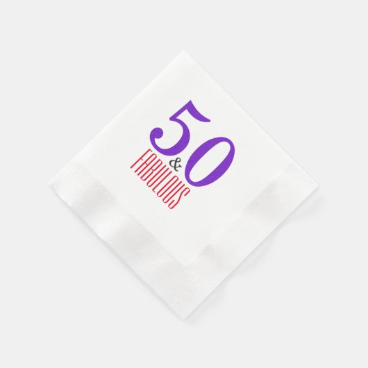 Softlly 50. und fabelhaftes Party Serviette (Ecke)