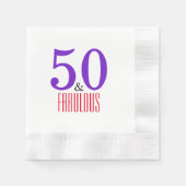 Softlly 50. und fabelhaftes Party Serviette (Vorderseite)