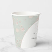 Softness Tea Rose Hochzeit Willkommen Pappbecher (Vorderseite)