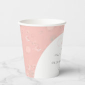 Softness Tea Rose Hochzeit Willkommen Pappbecher (Vorderseite)