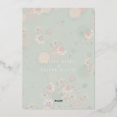 Softness Tee Rose Brautparty Einladung (Rückseite)