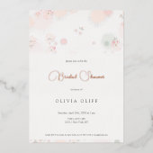 Softness Tee Rose Brautparty Folieneinladung (Vorderseite)