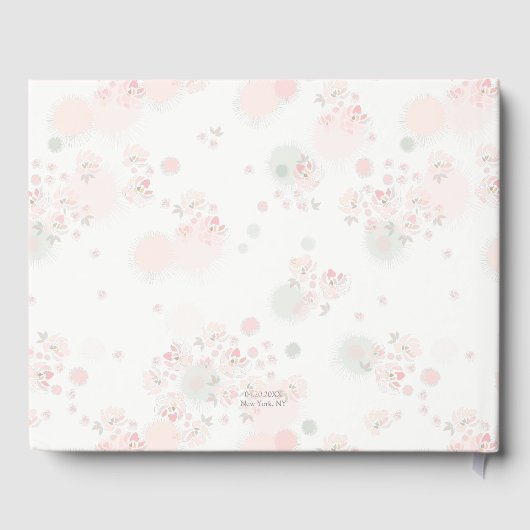 Softness Tee Rose Hochzeit Gästebuch (Rückseite)