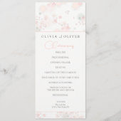 Softness Tee Rose Hochzeit Programm (Vorderseite)