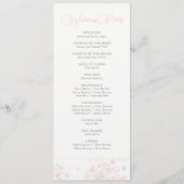 Softness Tee Rose Hochzeit Programm (Rückseite)