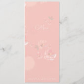 Softness Tee Rose Hochzeitmenü Menükarte (Rückseite)