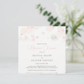 Softness Tee Rose Probe Abendessen Einladung (Stehend Vorderseite)