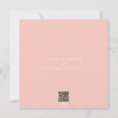 Softness Tee Rose Probe Abendessen Einladung (Rückseite)