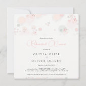 Softness Tee Rose Probe Abendessen Einladung (Vorderseite)