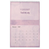 Softpastell-Inspirationskunst-Kalender Kalender (Feb 2027)