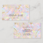 Softpink opal stone Visitenkarte (Vorne/Hinten)
