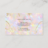 Softpink opal stone Visitenkarte (Rückseite)