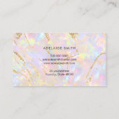 Softpink opal stone Visitenkarte (Rückseite)