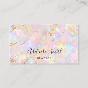 Softpink opal stone Visitenkarte
