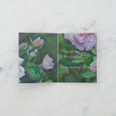 Softpink Rose Geburtstagskarte Karte (Innenseite)