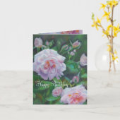 Softpink Rose Geburtstagskarte Karte (Gelbe Blume)