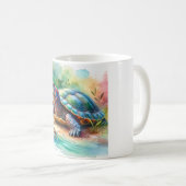 Softshell Turtle 221024AREF149 - Watercolor Kaffeetasse (VorderseiteRechts)
