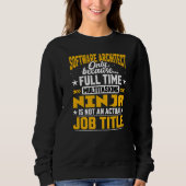 Software Architect Job Title Software Designer Sweatshirt (Vorderseite)
