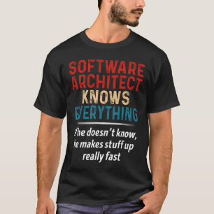 Software Architect weiß alles T-Shirt