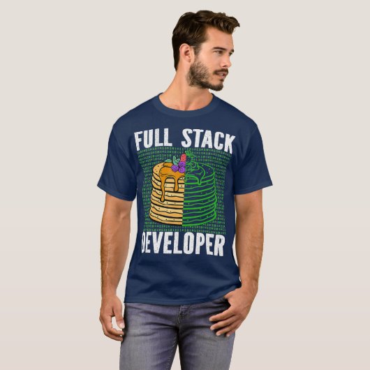Software-Coding für Entwickler mit vollem Stack T-Shirt (Vorne ganz)
