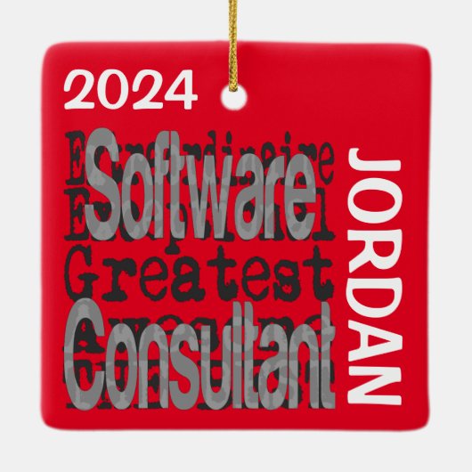 Software Consultant Extraordinaire CUSTOM Keramikornament (Rückseite)