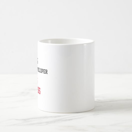 Software Developer Badass Kaffeetasse (Mittel)