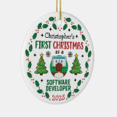 Software Developer Erster Weihnachtsmarkt-Individu Keramik Ornament (Rechts)