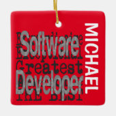 Software Developer Extraordinaire CUSTOM Keramikornament (Vorderseite)