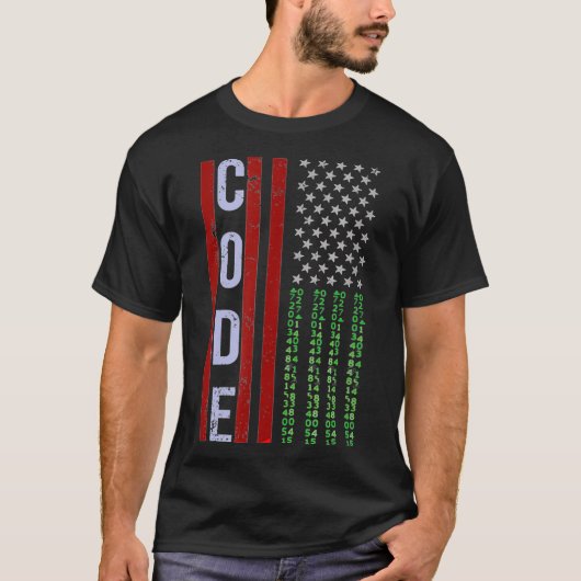 Software Developer for Coder and Hacker with USA F T-Shirt (Vorderseite)
